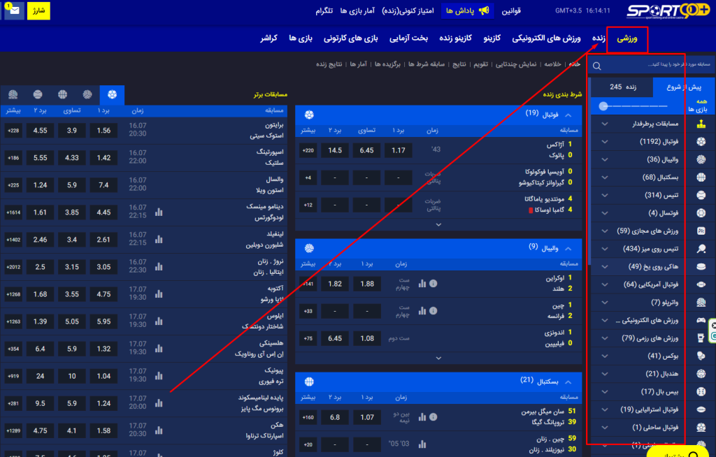 پیشبینی در سایت sportbet90